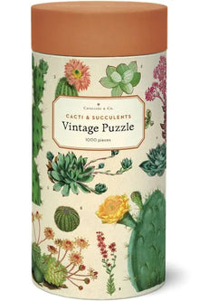 Cavallini Vintage Puzzle: Cacti & Succulents 1000pc