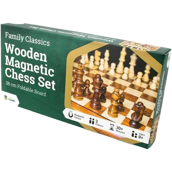 Family Classics: Wooden Magnetic Chess Set