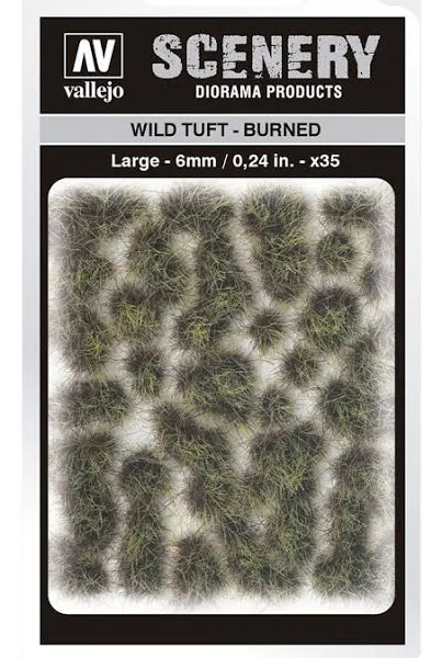 Vallejo: Scenery Tufts Wild Tuft Burned 6mm