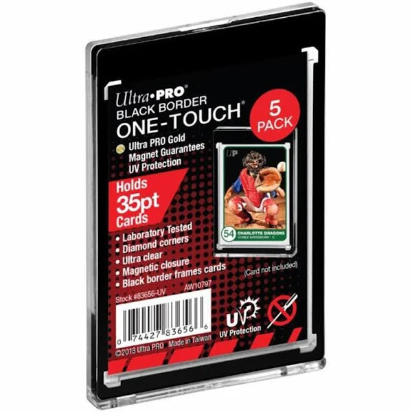 Ultra Pro: One-Touch 35pt Black Border 5-Pack