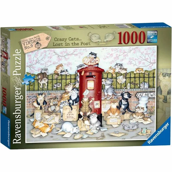 Ravensburger: Crazy Cats Lost in the Post 1000pc