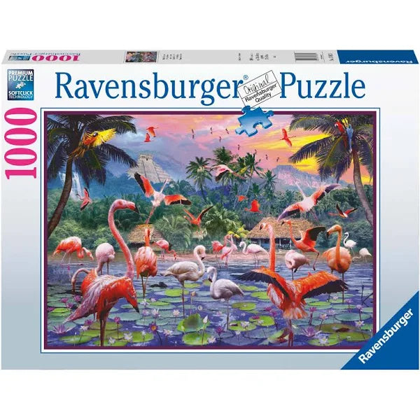 Ravensburger: Pink Flamingos 1000pc