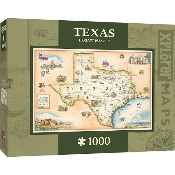 Masterpieces: Xplorer Maps Texas 1000pc