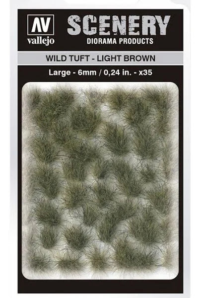 Vallejo: Scenery Tufts Wild Tuft Light Brown 6mm
