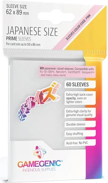 Gamegenic: Prime Card Sleeves Japanese Size - White