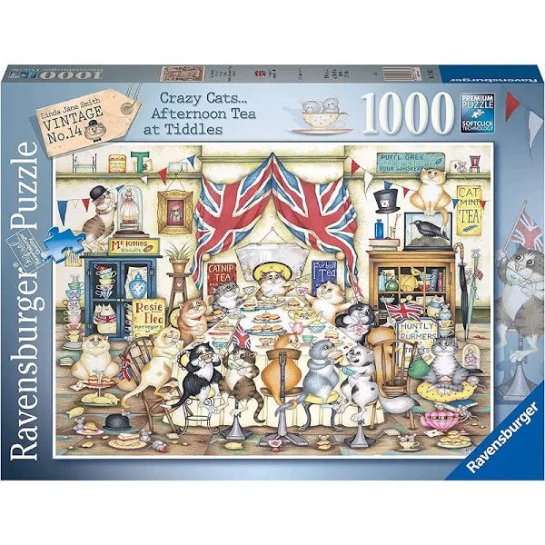 Ravensburger: Crazy Cats Afternoon Tea Tiddles 1000pc