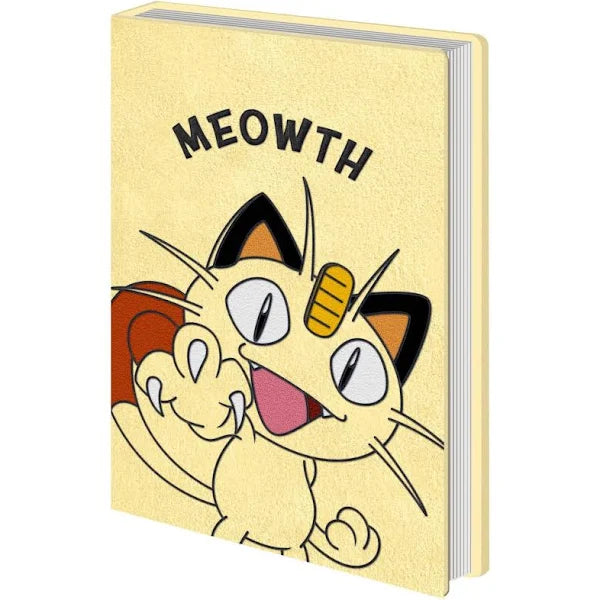 Pokemon: A5 Plush Notebook - Meowth