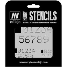 Vallejo: Stencil - Digital Numbers