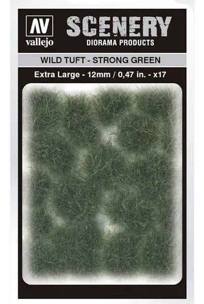 Vallejo: Scenery Tufts Wild Tuft Strong Green 12mm