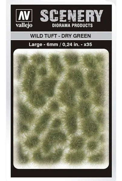 Vallejo: Scenery Tufts Wild Tuft Dry Green 6mm