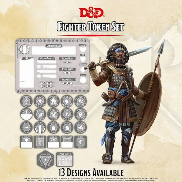 Dungeons & Dragons 5th Edition: Class Token Set - Fighter
