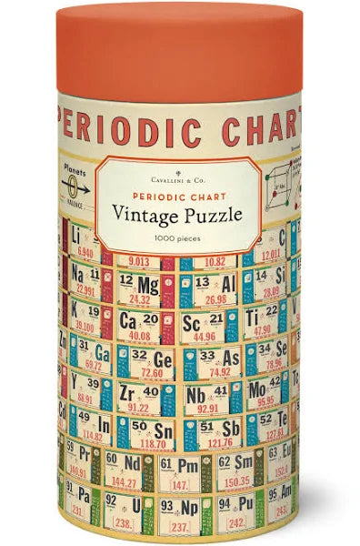 Cavallini Vintage Puzzle: Periodic Chart 1000pc