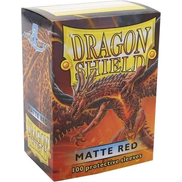 Dragon Shield: Matte Sleeves (100) Red