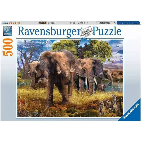 Ravensburger: Elephant Family 500pc