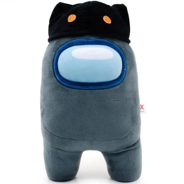 Among US: 12" Plush Grey Cat Hat