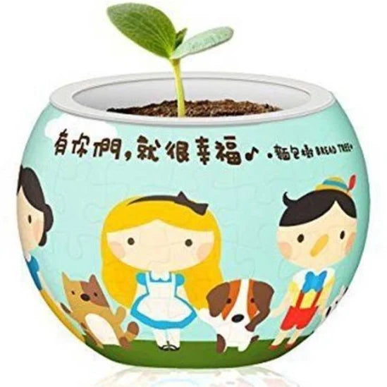 3D Flowerpot:  Happy with Friends