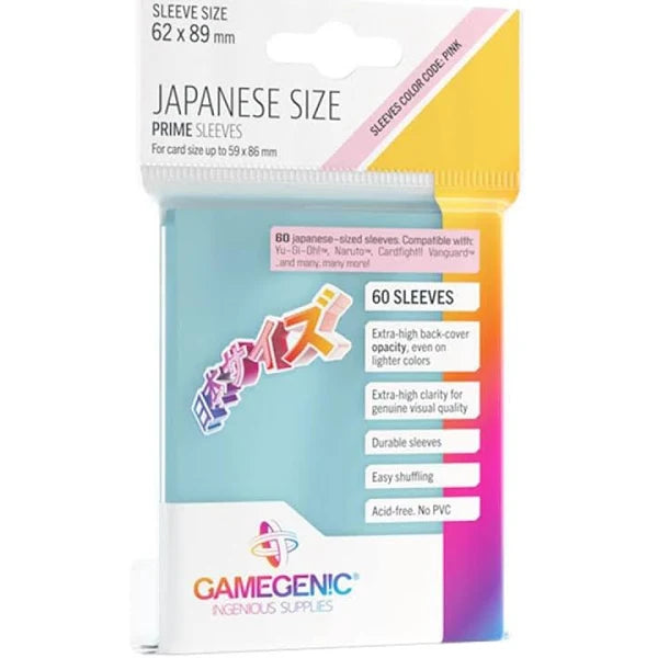 Gamegenic: Prime Card Sleeves Japanese Size - Clear