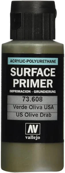 Vallejo: Surface Primer 60ml USA Olive Drab