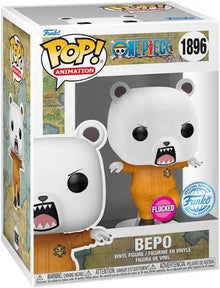 Funko: One Piece - Bepo US Exclusive Flocked 1896 Pop!
