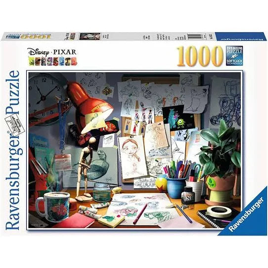 Ravensburger: Disney Pixar Artist's Desk 1000pc