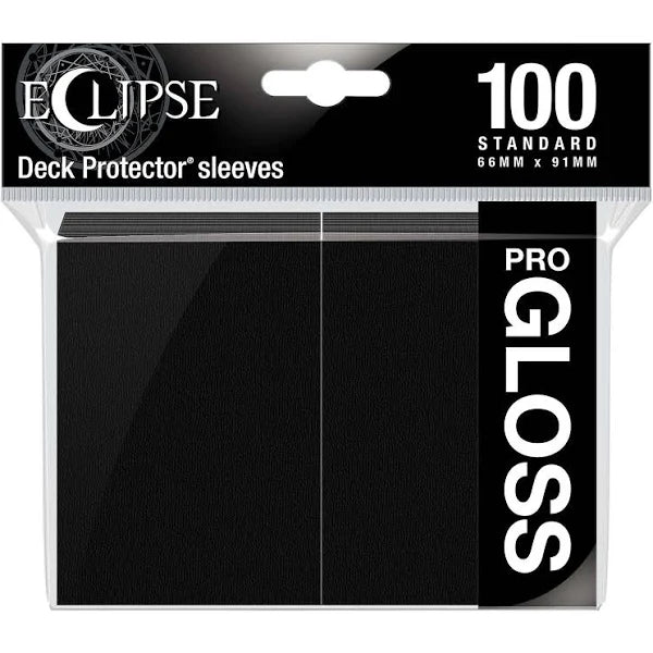 Ultra Pro: Eclipse Deck Protector - Gloss - 100ct (Black)