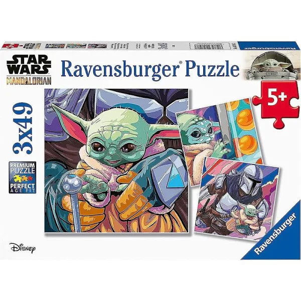 Ravensburger: Star Wars Grogu Moments 3x49pc