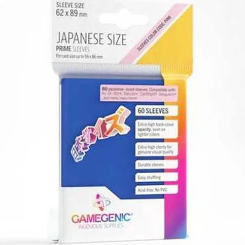 Gamegenic: Prime Card Sleeves Japanese Size - Blue