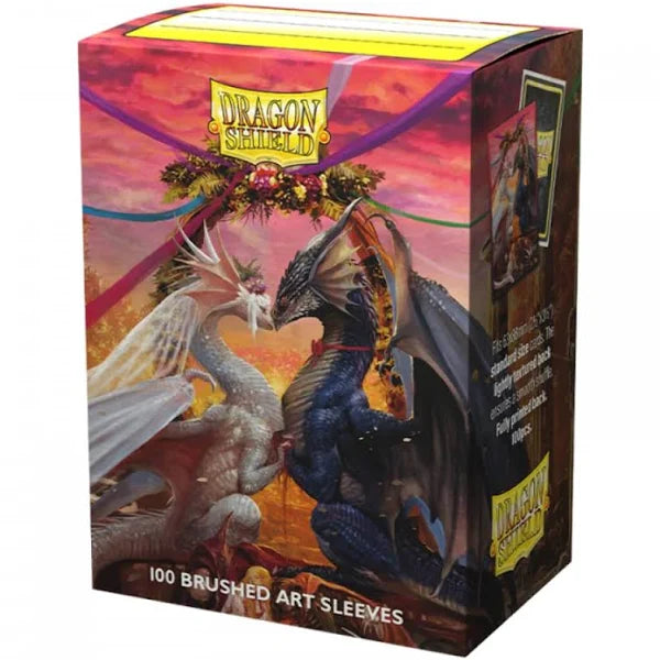 Dragon Shield: Brushed Art Sleeves (100) Valentine Dragons 2023