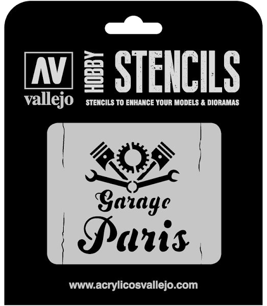Vallejo: Stencil - Vintage Garage Signs