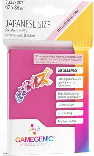 Gamegenic: Prime Card Sleeves Japanese Size - Pink