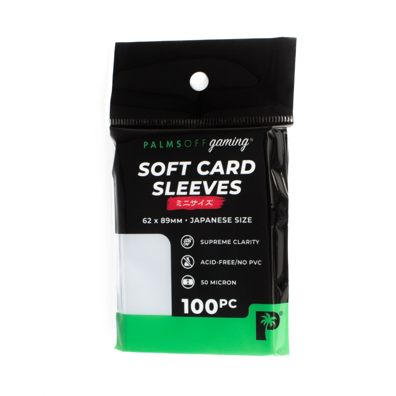 Palms Off: Soft Card Sleeves - Japanese Size 100pc
