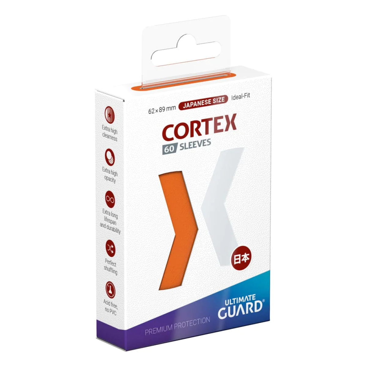 Ultimate Guard: Cortex Sleeves Japanese Size (60) - Orange