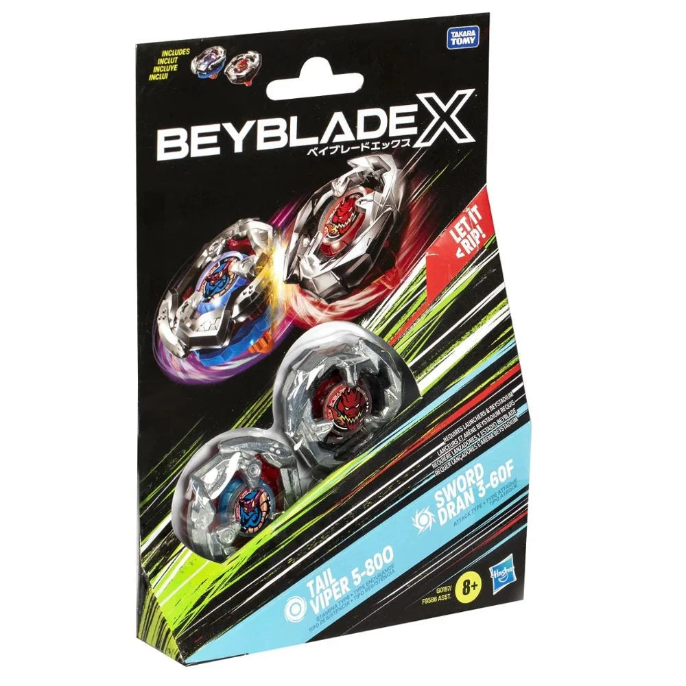 Beyblade X: Dual Pack - Tail Viper & Sword Dran
