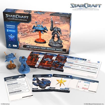 Starcraft Miniatures Game: Terran - Jim Raynor (Raynor's Raiders) Hero Expansion Set