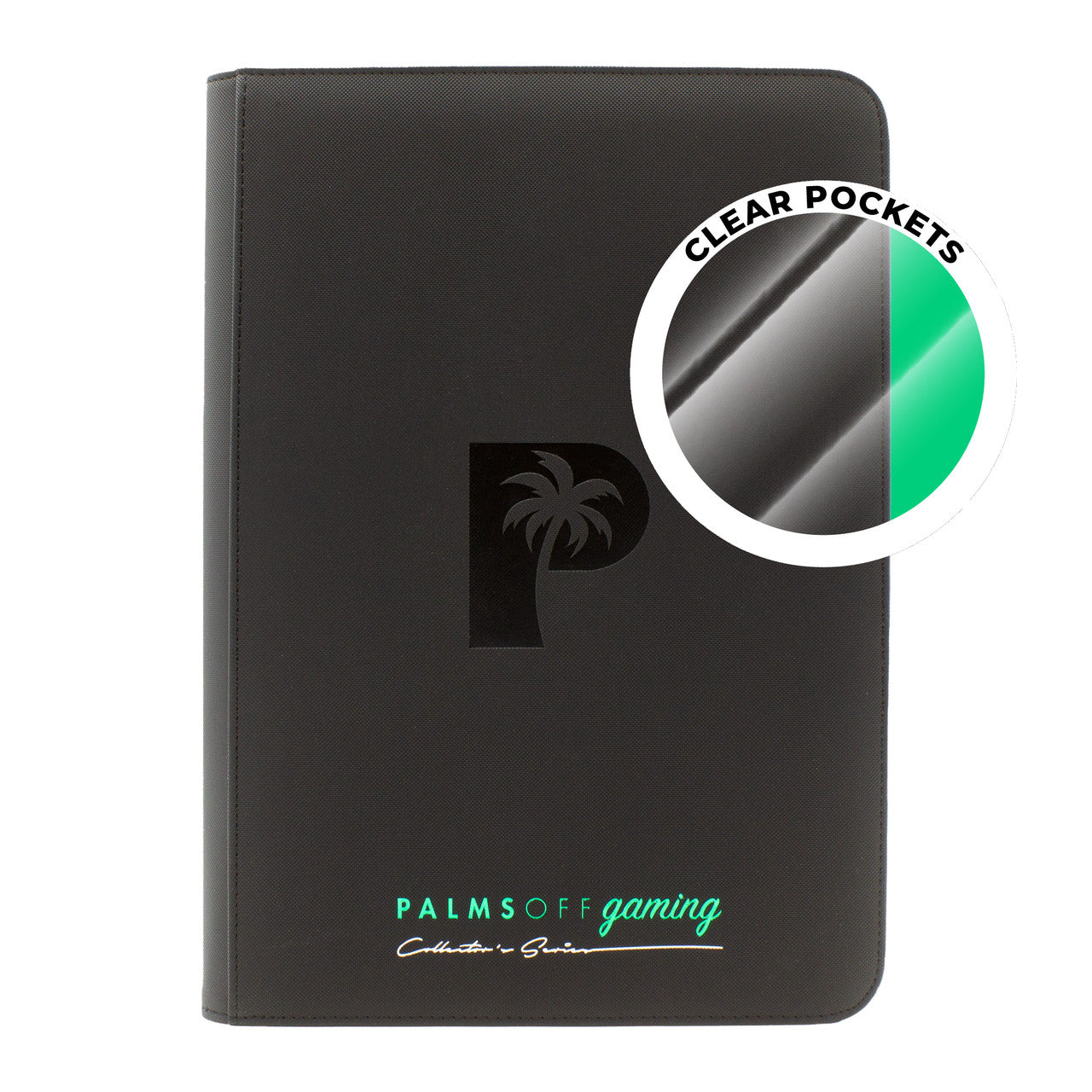 Palms Off: Collector's Series Top Loader Zip Binder Clear - Black