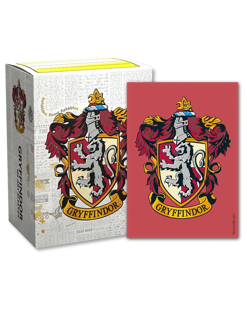 Dragon Shield: Brushed Art Sleeves (100) Gryffindor