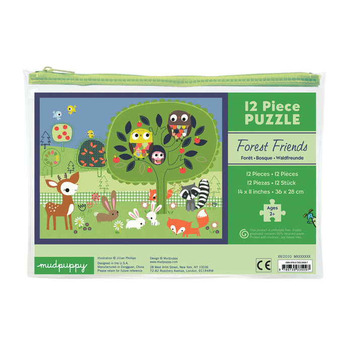 Mudpuppy Pouch Puzzle: Forest Friend 12pc
