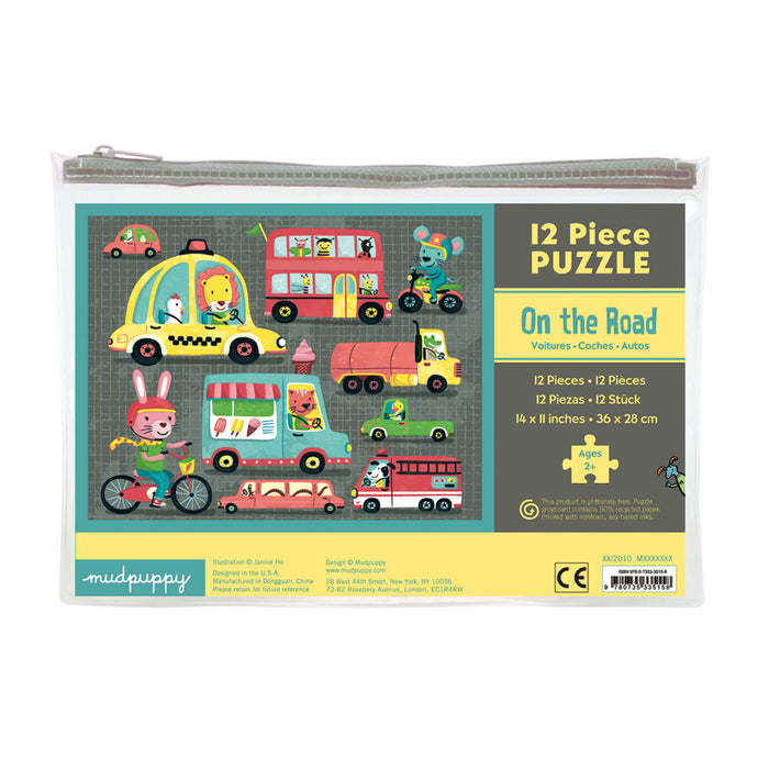 Mudpuppy Pouch Puzzle: On the Road 12pc