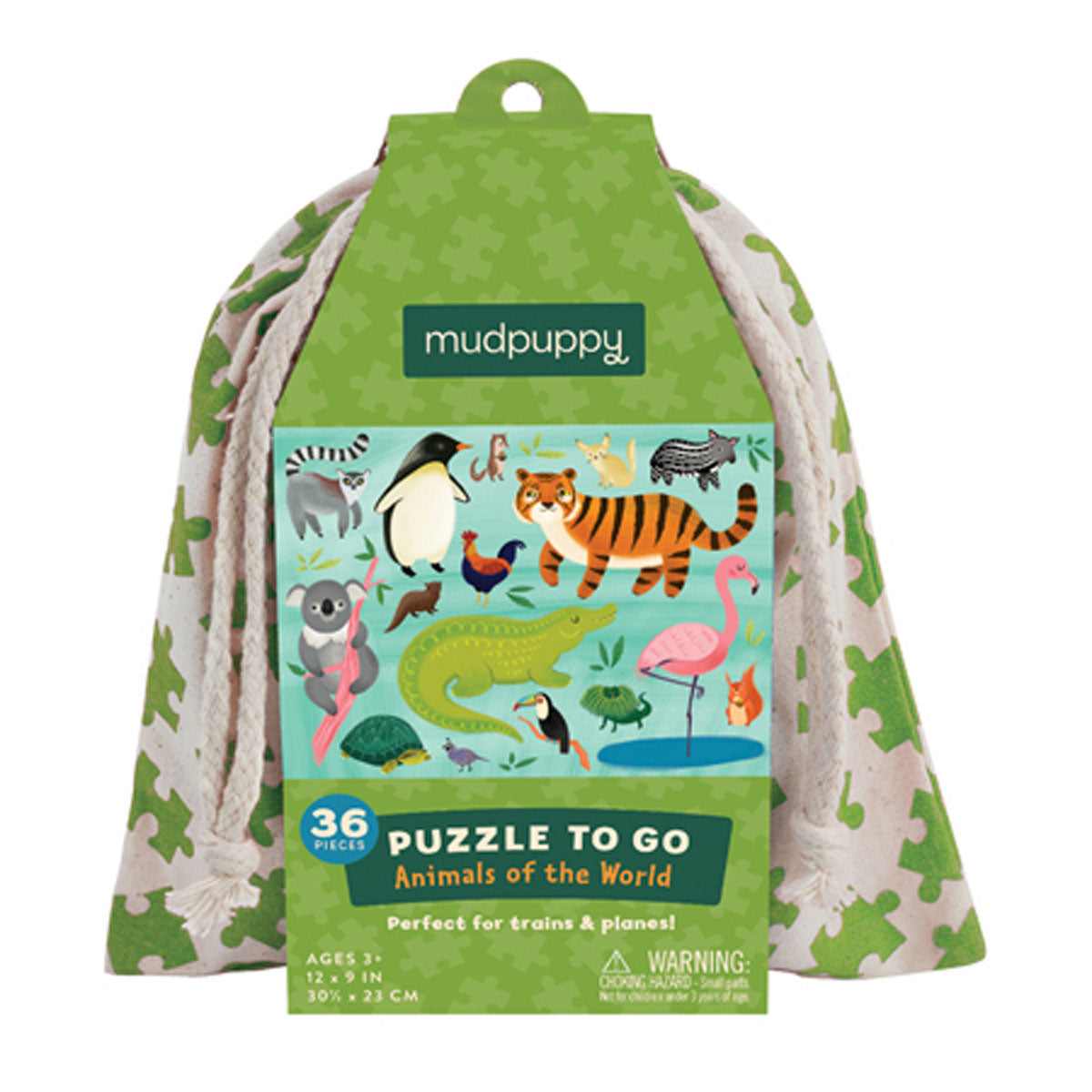 Mudpuppy Jigsaw To Go: 36 pc Animals of the World