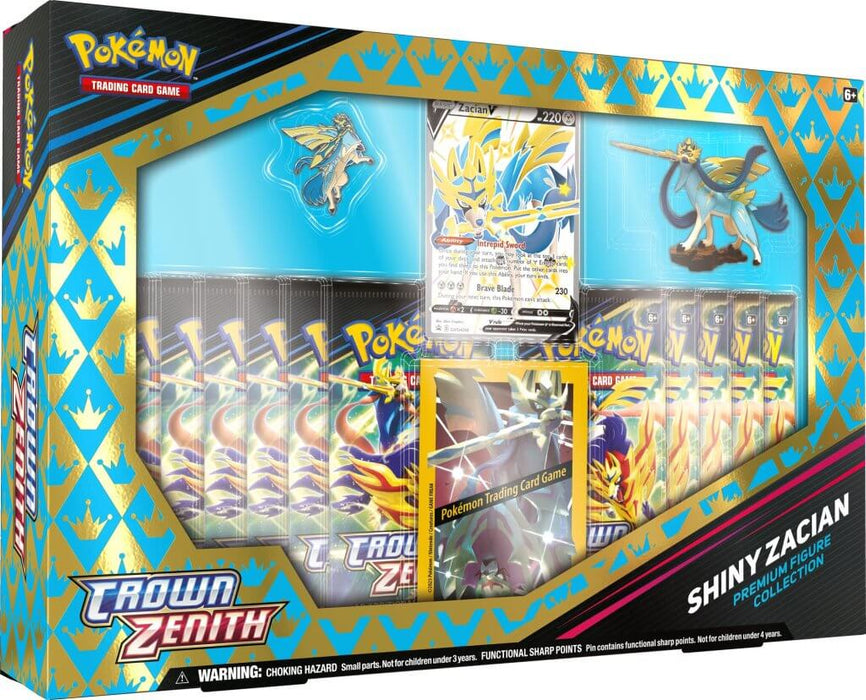 Pokemon: Crown Zenith Shiny Zacian/Zamazenta Figure Box
