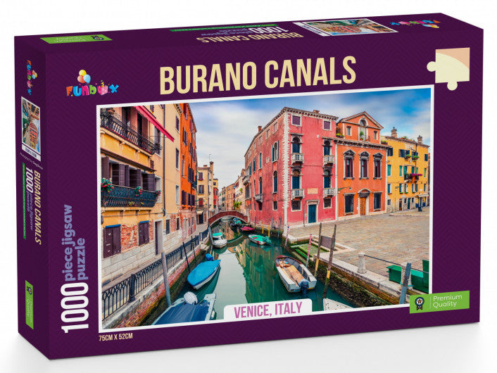 Funbox Jigsaw: Burano Canals Venice 1000pc