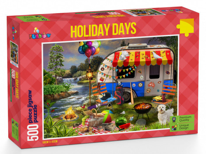 Funbox Jigsaw: Holiday Days Caravanning 500pc