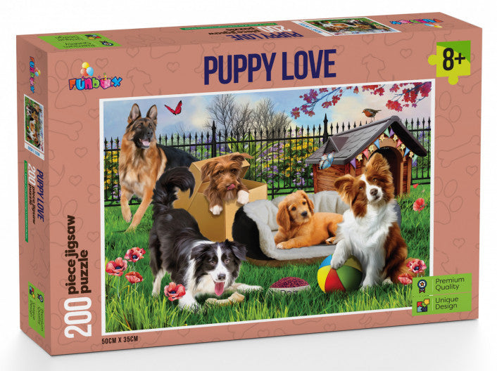 Funbox Jigsaw: Puppy Love Puzzle 200pc