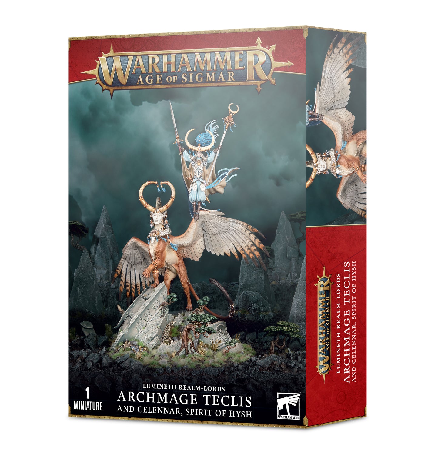 Lumineth Realm-Lords: Archmage Teclis & Celennar Spirit of Hysh