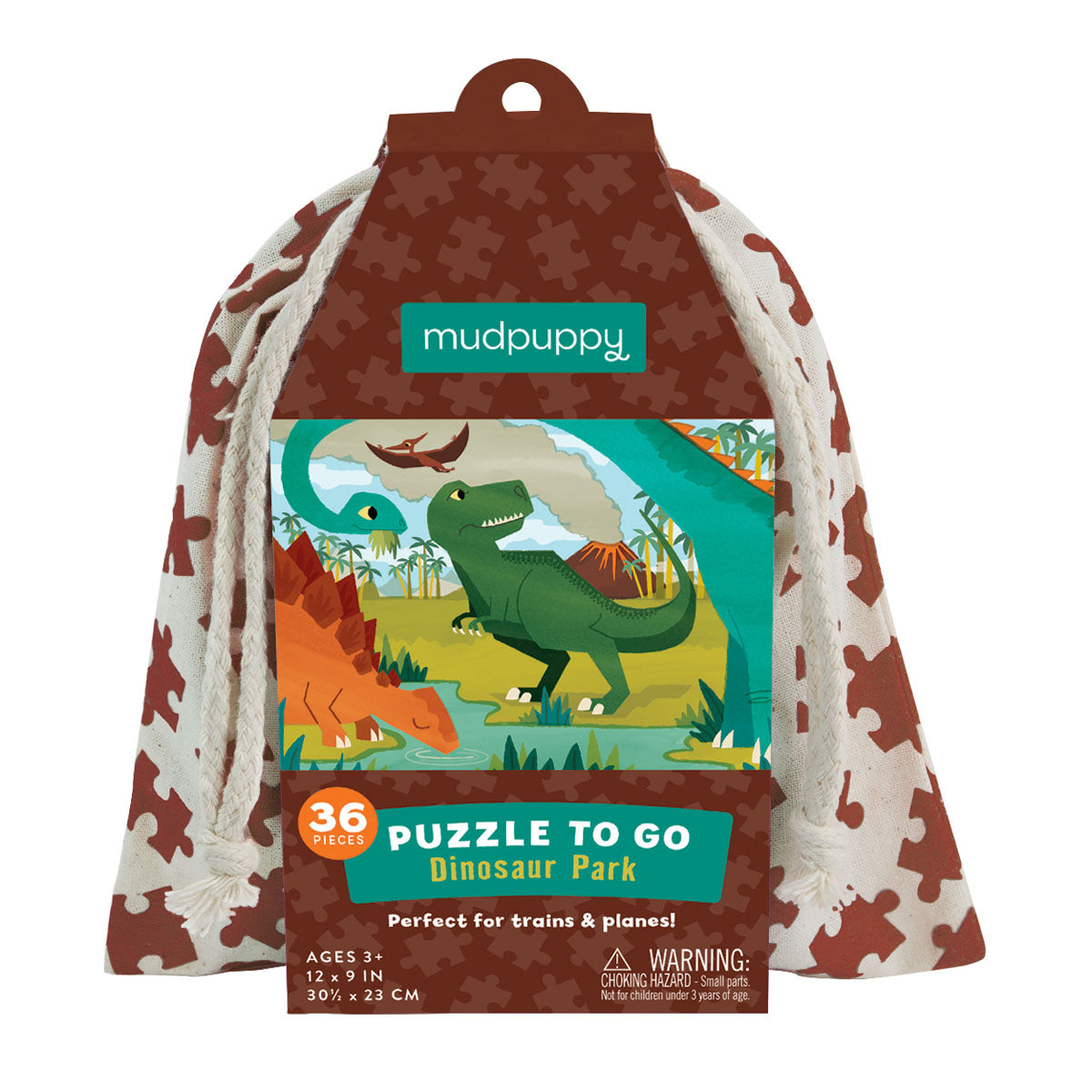 Mudpuppy Jigsaw To Go: 36 pc Dinosaur Park
