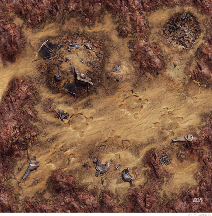 Star Wars Legion: Desert Junkyard Gamemat